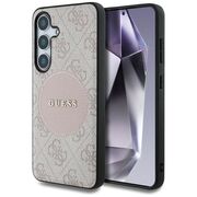 Husa premium pentru  Samsung Galaxy S25 compatibila MagSafe Guess Luxury Series - Roz pal