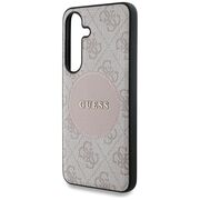 Husa premium pentru  Samsung Galaxy S25 compatibila MagSafe Guess Luxury Series - Roz pal