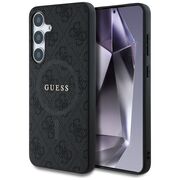 Husa premium pentru  Samsung Galaxy S25 compatibila MagSafe Guess Luxury Series - Negru royal