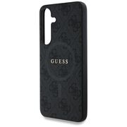 Husa premium pentru  Samsung Galaxy S25 compatibila MagSafe Guess Luxury Series - Negru royal