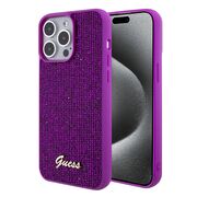 Husa premium  iPhone 15 Pro Max pentru Guess Elegance Series - Fucsia