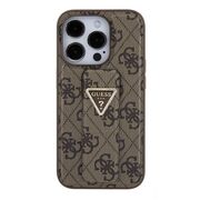 Husa premium  iPhone 15 Pro Max pentru Guess Elegance Series - Maro inchis