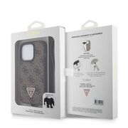 Husa premium  iPhone 15 Pro Max pentru Guess Elegance Series - Maro