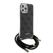 Husa premium  iPhone 15 Pro Max pentru Guess Elegance Series - Negru darth vader