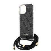Husa premium  iPhone 15 Pro Max pentru Guess Elegance Series - Negru darth vader