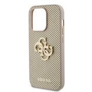 Husa premium  iPhone 15 Pro pentru Guess Elegance Series - Auriu