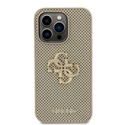 Husa premium  iPhone 15 Pro pentru Guess Elegance Series - Auriu