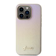 Husa premium  iPhone 15 Pro pentru Guess Elegance Series - Auriu