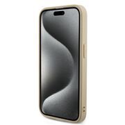 Husa premium  iPhone 15 Pro pentru Guess Elegance Series - Auriu
