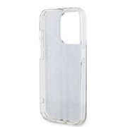 Husa premium  iPhone 15 Pro pentru Guess Elegance Series - Gri deschis