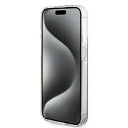 Husa premium  iPhone 15 Pro pentru Guess Elegance Series - Gri inchis