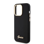 Husa premium  iPhone 15 Pro pentru Guess Elegance Series - Negru