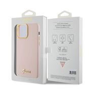 Husa premium  iPhone 15 Pro pentru Guess Elegance Series - Roz deschis