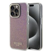 Husa premium  iPhone 15 Pro pentru Guess Elegance Series - Roz inchis