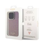 Husa premium  iPhone 15 Pro pentru Guess Elegance Series - Roz inchis