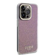 Husa premium  iPhone 15 Pro pentru Guess Elegance Series - Roz inchis