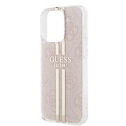 Husa premium  iPhone 15 Pro pentru Guess Elegance Series - Roz neon