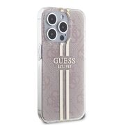 Husa premium  iPhone 15 Pro pentru Guess Elegance Series - Roz neon