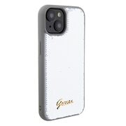 Husa premium  iPhone 15 pentru Guess Elegance Series - Gri