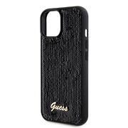 Husa premium  iPhone 15 pentru Guess Elegance Series - Negru denim