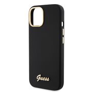 Husa premium  iPhone 15 pentru Guess Elegance Series - Negru