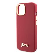 Husa premium  iPhone 15 pentru Guess Elegance Series - Rosu