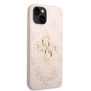 Husa premium  iPhone 15 pentru Guess Elegance Series - Roz deschis