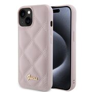 Husa premium  iPhone 15 pentru Guess Elegance Series - Roz