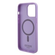 Husa premium pentru  iPhone 15 Pro Max compatibila MagSafe Guess Luxury Series - Lavanda
