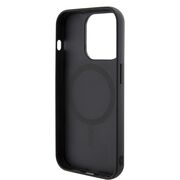 Husa premium pentru  iPhone 15 Pro Max compatibila MagSafe Guess Luxury Series - Negru electric