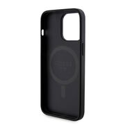 Husa premium pentru  iPhone 15 Pro Max compatibila MagSafe Guess Luxury Series - Negru royal