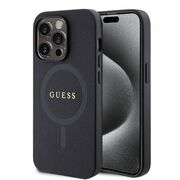 Husa premium pentru  iPhone 15 Pro Max compatibila MagSafe Guess Luxury Series - Negru