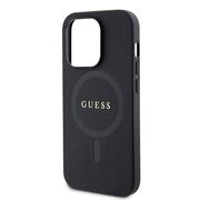 Husa premium pentru  iPhone 15 Pro Max compatibila MagSafe Guess Luxury Series - Negru