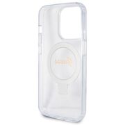 Husa premium pentru  iPhone 15 Pro Max compatibila MagSafe Guess Luxury Series - Transparent