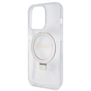 Husa premium pentru  iPhone 15 Pro Max compatibila MagSafe Guess Luxury Series - Transparent