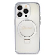 Husa premium pentru  iPhone 15 Pro Max compatibila MagSafe Guess Luxury Series - Transparent
