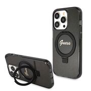 Husa premium pentru  iPhone 15 Pro compatibila MagSafe Guess Luxury Series - Negru darth vader