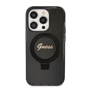 Husa premium pentru  iPhone 15 Pro compatibila MagSafe Guess Luxury Series - Negru darth vader