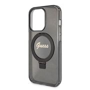 Husa premium pentru  iPhone 15 Pro compatibila MagSafe Guess Luxury Series - Negru darth vader