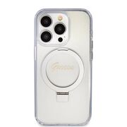 Husa premium pentru  iPhone 15 Pro compatibila MagSafe Guess Luxury Series - Transparent