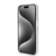 Husa premium pentru  iPhone 15 Pro compatibila MagSafe Guess Luxury Series - Transparent