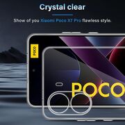 Husa pentru  Poco X7 Pro, Anti-Shock 1.5mm, cu protectie lentile, Transparent