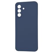 Husa pentru  Samsung Galaxy A36 Liquid Silicone cu MagSafe, subțire, captusita cu microfibra, anti amprentă, protectie cameră foto, Albastru