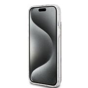 Husa premium  iPhone 15 Plus pentru Guess Elegance Series - Maro deschis