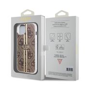 Husa premium  iPhone 15 Plus pentru Guess Elegance Series - Maro deschis