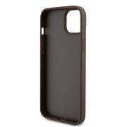 Husa premium  iPhone 15 Plus pentru Guess Elegance Series - Maro inchis