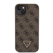 Husa premium  iPhone 15 Plus pentru Guess Elegance Series - Maro inchis