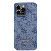 Husa premium  iPhone 15 Pro pentru Guess Elegance Series - Albastru deschis