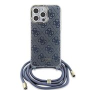 Husa premium  iPhone 15 Pro pentru Guess Elegance Series - Albastru