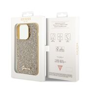Husa premium  iPhone 15 Pro pentru Guess Elegance Series - Auriu